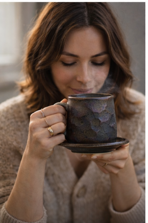 Stoneware Coffee Cup