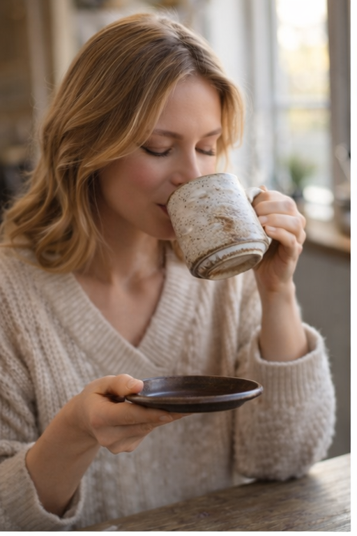 Stoneware Coffee Cup